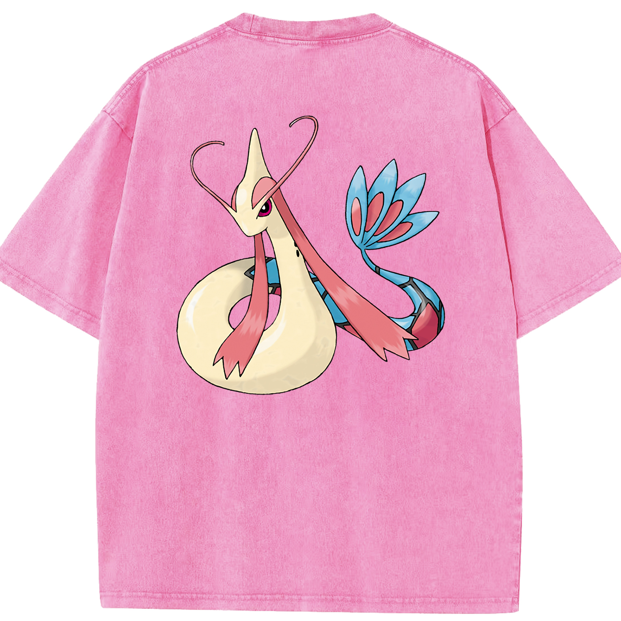 （画像用） ポケットモンスター Pokémon 綿100% ヴィンテージ風 半袖Tシャツ（背面プリント）